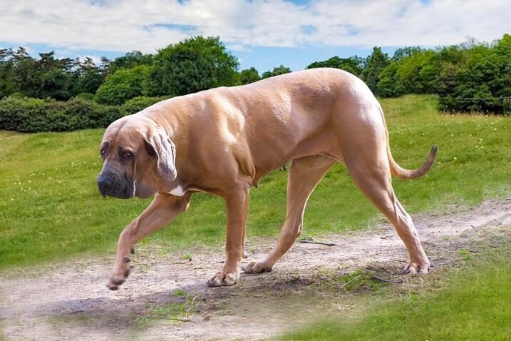 fila brasileiro szuka poroszkálás közben